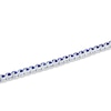 Thumbnail Image 2 of Blue Lab-Created Sapphire Bracelet Sterling Silver 7.25"