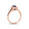Le Vian Sapphire Ring 1/5 ct tw Diamonds 14K Strawberry Gold