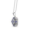Thumbnail Image 2 of Tanzanite, Iolite & White Zircon Necklace Sterling Silver 18"