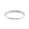Thumbnail Image 2 of Aquamarine Bangle Bracelet Sterling Silver