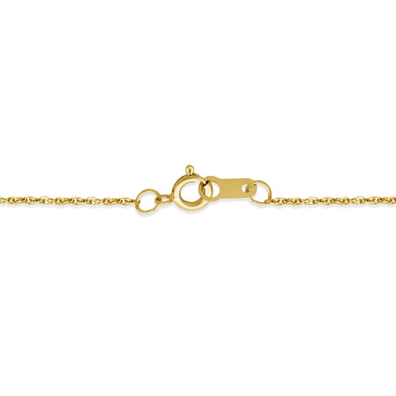 Main Image 4 of Aquamarine Necklace 10K Yellow Gold 18"