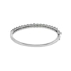 Thumbnail Image 3 of Chrome Diopside & White Zircon Bangle Bracelet Sterling Silver