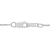 Thumbnail Image 4 of Swiss Blue Topaz & White Lab-Created Sapphire Cross Necklace Sterling Silver 18"