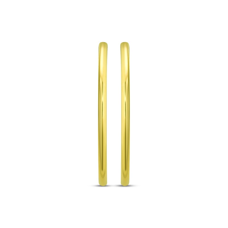 Endless Hoop Earrings 14K Yellow Gold 18mm