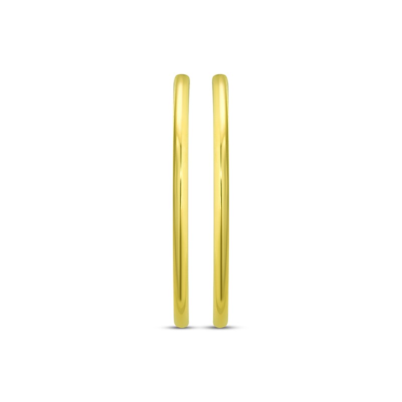 Endless Hoop Earrings 14K Yellow Gold 18mm