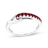 Thumbnail Image 0 of Love + Be Loved Lab-Created Ruby Ring Sterling Silver