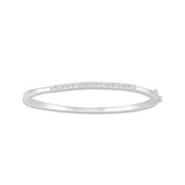 Diamond Bangle Bracelet 1/4 ct tw Sterling Silver