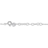 Thumbnail Image 4 of Round-Cut Blue & White Lab-Created Sapphire Cross Lariat Necklace Sterling Silver 18”