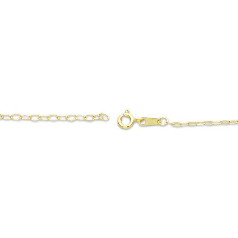 Main Image 3 of Rolo Chain Necklace 1.67mm Solid 14K Yellow Gold 18"