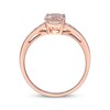 Thumbnail Image 1 of Oval-Cut Morganite & Diamond Ring 1/8 ct tw 10K Rose Gold