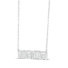 Thumbnail Image 1 of Diamond "Mama" Necklace 1/15 ct tw 10K White Gold 18"