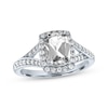 Thumbnail Image 0 of Cushion-Cut White Lab-Created Sapphire Ring Sterling Silver