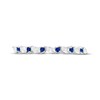 Thumbnail Image 3 of Round-Cut Blue Lab-Created Sapphire & Marquise-Cut White Lab-Created Sapphire Ring Sterling Silver