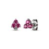 Thumbnail Image 1 of Lab-Created Ruby Trio Stud Earrings Sterling Silver