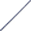Thumbnail Image 1 of Marquise-Cut Blue Lab-Created Sapphire S-Link Bracelet 7.25"