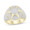 Thumbnail Image 1 of Adore Men's Multi-Diamond Center Star Ring 1 ct tw 10K Yellow Gold