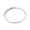 Thumbnail Image 3 of Blue & White Lab-Created Sapphire Crossover Bangle Sterling Silver