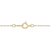 Thumbnail Image 4 of Pear-Shaped Lab-Created Emerald & Diamond Accent Necklace 10K Yellow Gold 18"