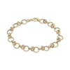 Thumbnail Image 1 of Byzantine Chain Link Bracelet Solid 10K Yellow Gold 7.5"