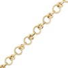 Thumbnail Image 2 of Byzantine Chain Link Bracelet Solid 10K Yellow Gold 7.5"