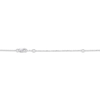 Thumbnail Image 4 of Marquise-Cut Blue Lab-Created Sapphire & White Lab-Created Sapphire Cross Necklace Sterling Silver 18"