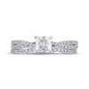 Thumbnail Image 3 of Princess-Cut Diamond Bridal Set 1 ct tw 18K White Gold