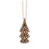 Thumbnail Image 1 of Le Vian Diamond Fan Necklace 5/8 ct tw 14K Strawberry Gold 18"