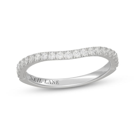 Neil Lane Diamond Contour Wedding Band 1/ ct tw 14K White Gold