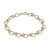 Thumbnail Image 1 of 8.6mm Byzantine Chain Bracelet Solid 10K Yellow Gold 7.5"