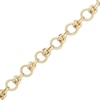 Thumbnail Image 2 of 8.6mm Byzantine Chain Bracelet Solid 10K Yellow Gold 7.5"