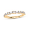 Thumbnail Image 1 of Adore Baguette & Round-Cut Diamond Stackable Anniversary Ring 1/2 ct tw 14K Yellow Gold