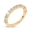 Thumbnail Image 2 of Adore Baguette & Round-Cut Diamond Stackable Anniversary Ring 1/2 ct tw 14K Yellow Gold