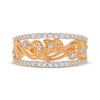 Thumbnail Image 3 of Diamond Scroll Filigree Ring 1/2 ct tw 14K Yellow Gold