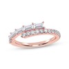 Thumbnail Image 1 of Baguette & Round-Cut Diamond Wrap Ring 1/2 ct tw 14K Rose Gold