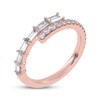 Thumbnail Image 2 of Baguette & Round-Cut Diamond Wrap Ring 1/2 ct tw 14K Rose Gold