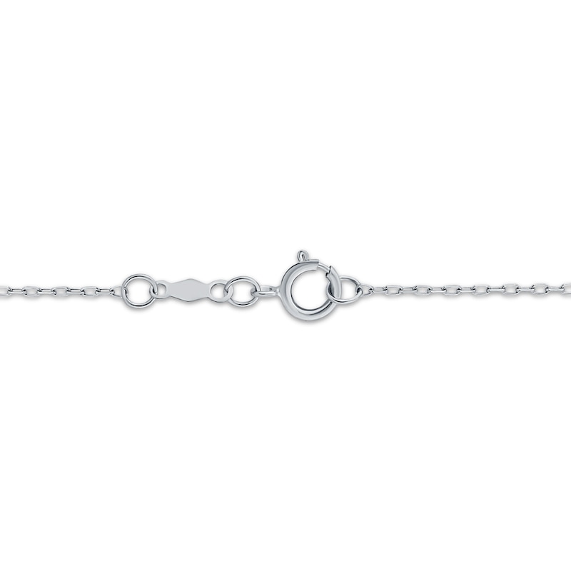 Main Image 3 of Memories Moments Magic Diamond Three-Stone Necklace 1/2 ct tw 10K White Gold 18"