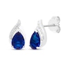 Thumbnail Image 4 of Pear-Shaped Blue Lab-Created Sapphire & White Lab-Created Sapphire Gift Set Sterling Silver