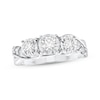Thumbnail Image 1 of Adore Round-Cut Diamond Three-Stone Engagement Ring 1 ct tw 10K White Gold