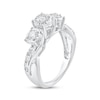 Thumbnail Image 2 of Adore Round-Cut Diamond Three-Stone Engagement Ring 1 ct tw 10K White Gold