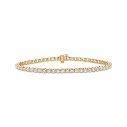 KAY Lab-Grown Diamonds Men's Tennis Bracelet 5 ct tw 10K Yellow Gold 8.5"