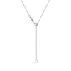 Thumbnail Image 4 of Pear-Shaped & Marquise-Cut Lab-Created Opal & White Lab-Created Sapphire Butterfly Necklace Sterling Silver 18"