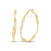 Thumbnail Image 1 of Twist Hoop Earrings 10K Yellow Gold 36mm