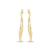 Thumbnail Image 2 of Twist Hoop Earrings 10K Yellow Gold 36mm