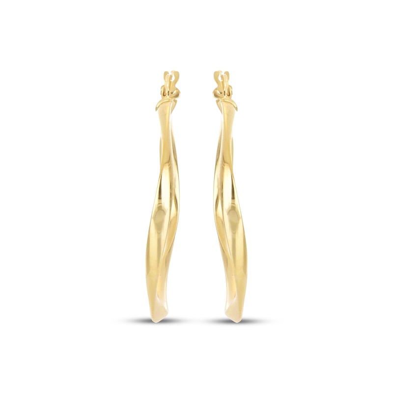 Main Image 2 of Twist Hoop Earrings 10K Yellow Gold 36mm
