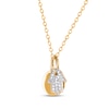Thumbnail Image 2 of Multi-Diamond Hamsa and Disc Charm Necklace 1/20 ct tw 14K Yellow Gold 18"