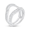 Thumbnail Image 2 of Adore Baguette & Round-Cut Diamond Enhancer Ring 7/8 ct tw 14K White Gold
