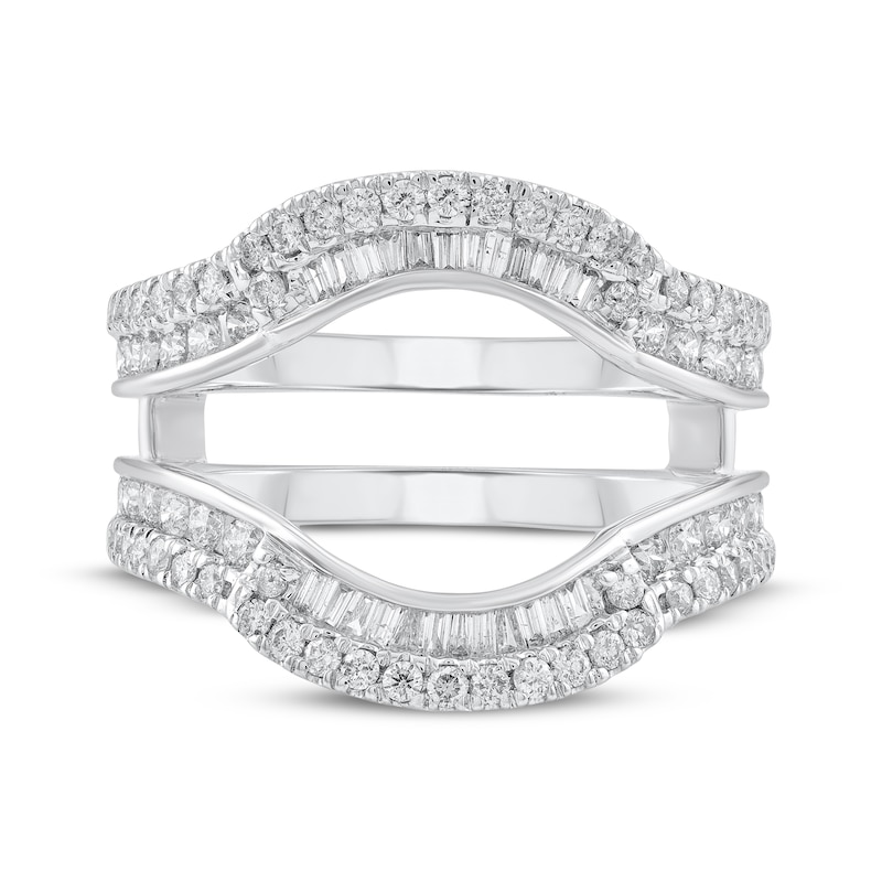 Main Image 3 of Adore Baguette & Round-Cut Diamond Enhancer Ring 7/8 ct tw 14K White Gold
