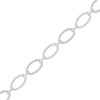 Thumbnail Image 2 of Diamond Oval Link Bracelet 1/4 ct tw Sterling Silver 7"