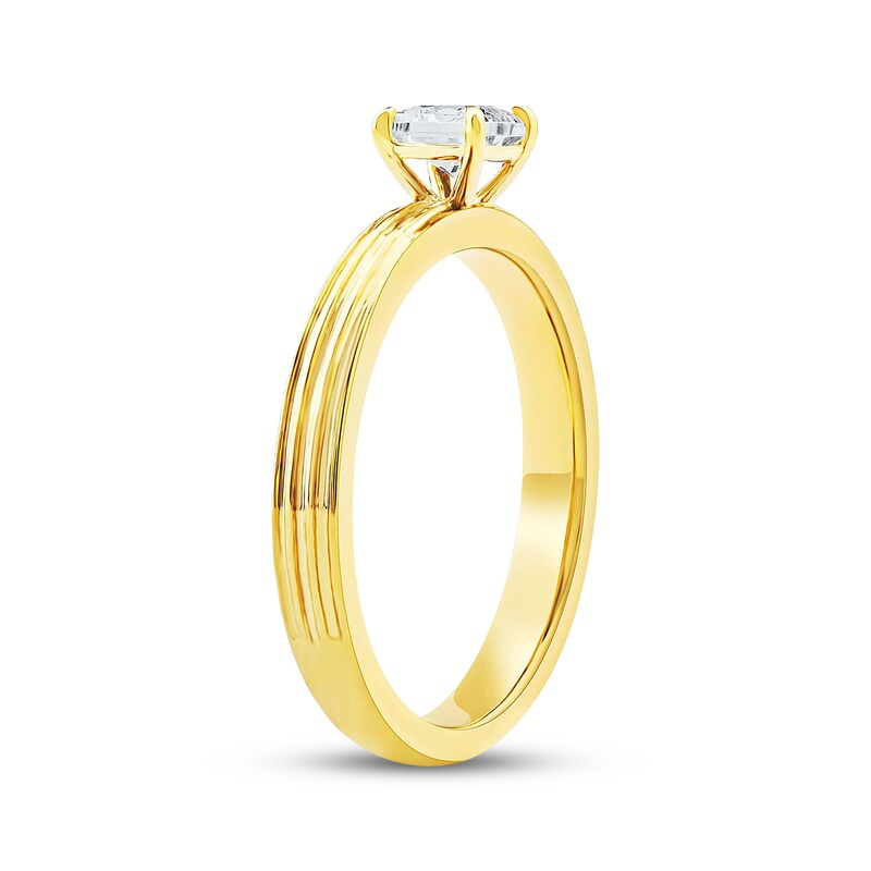 Main Image 2 of Adore Lab-Grown Diamonds Princess-Cut Solitaire Ring 1/2 ct tw 14K Yellow Gold (F/VS2)