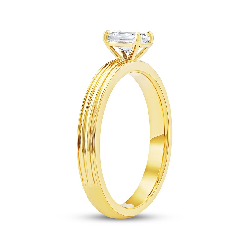 Main Image 2 of Adore Lab-Grown Diamonds Radiant-Cut Solitaire Ring 1/2 ct tw 14K Yellow Gold (F/VS2)